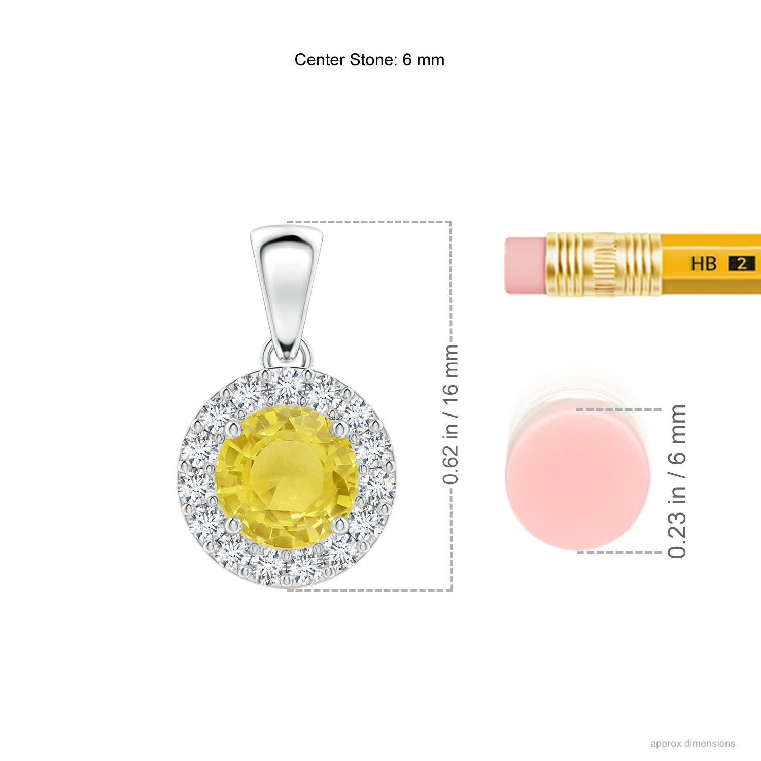 A - Yellow Sapphire / 1.21 CT / 14 KT White Gold