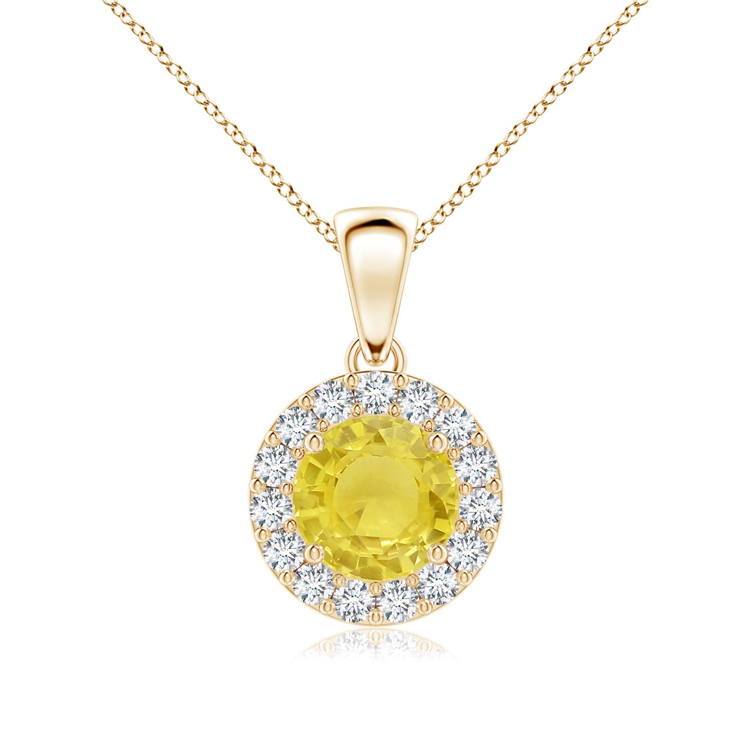 A - Yellow Sapphire / 1.84 CT / 14 KT Yellow Gold