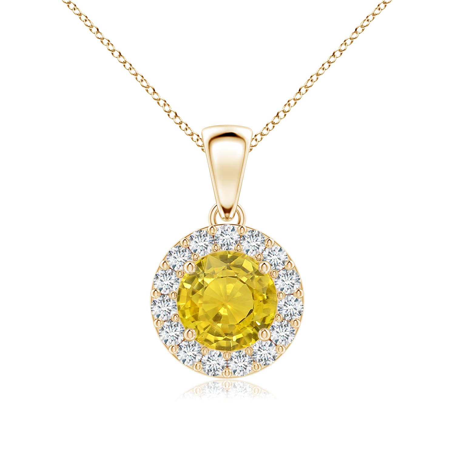 AAA - Yellow Sapphire / 1.21 CT / 14 KT Yellow Gold