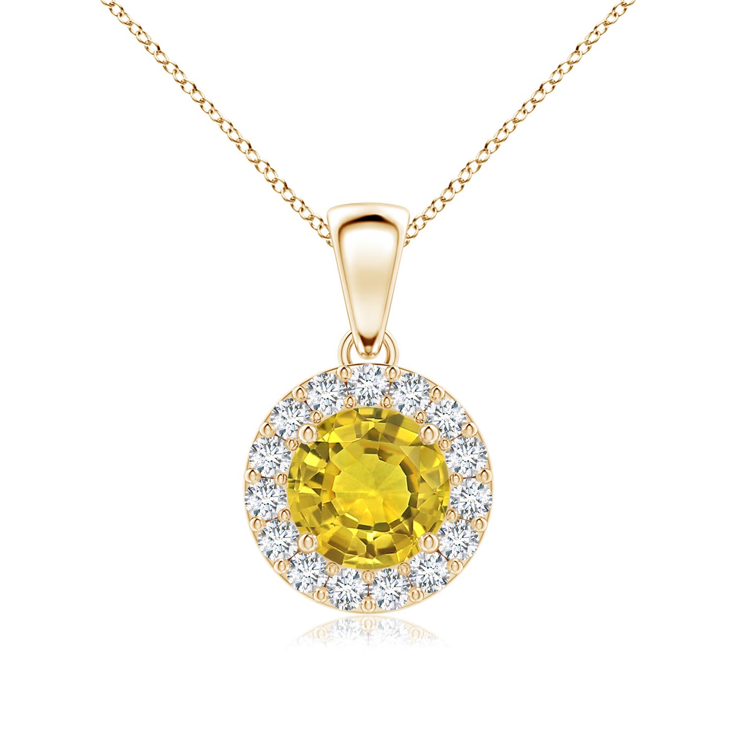 AAAA - Yellow Sapphire / 1.21 CT / 14 KT Yellow Gold