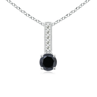 Round AA Enhanced Black Diamond