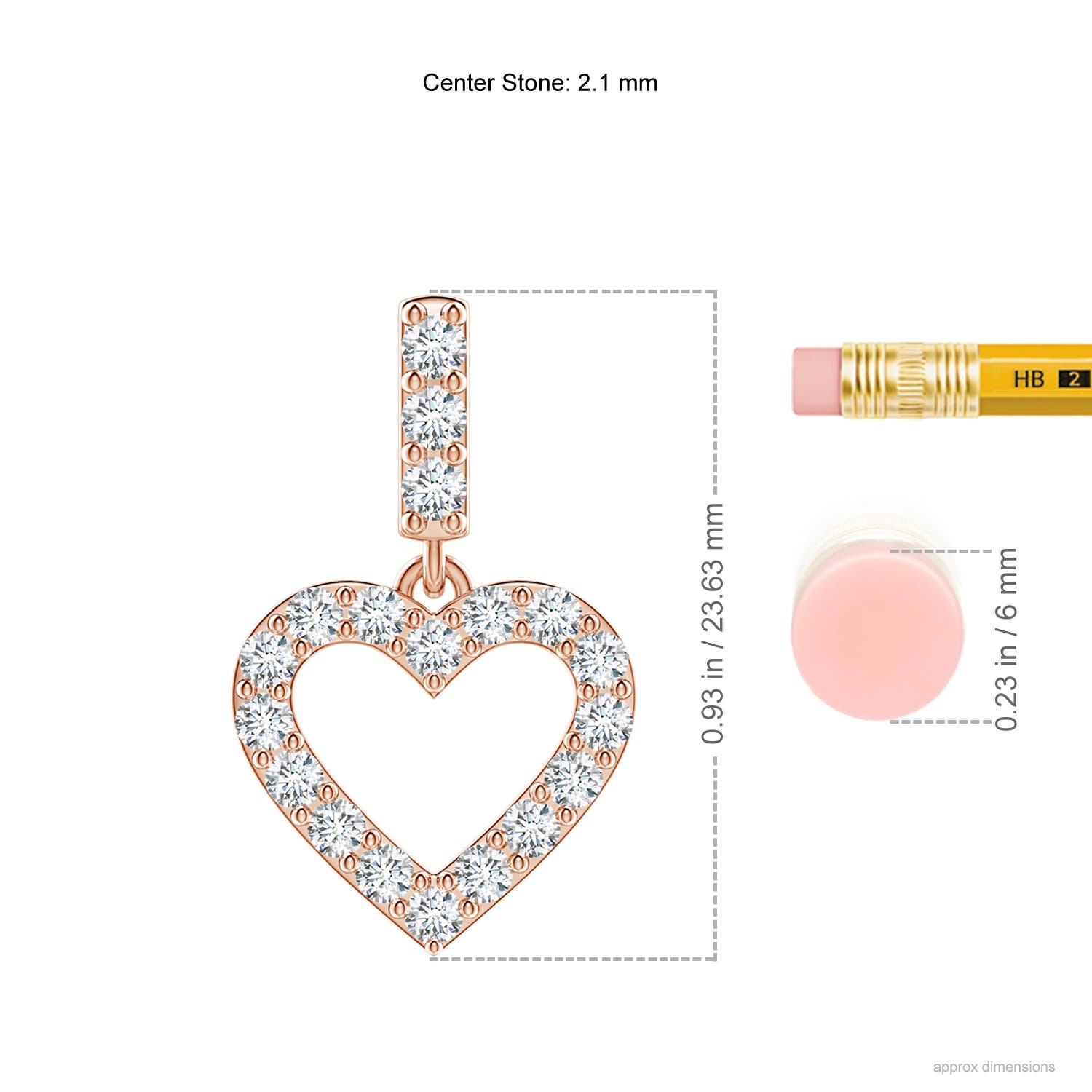 G, VS2 / 0.68 CT / 14 KT Rose Gold