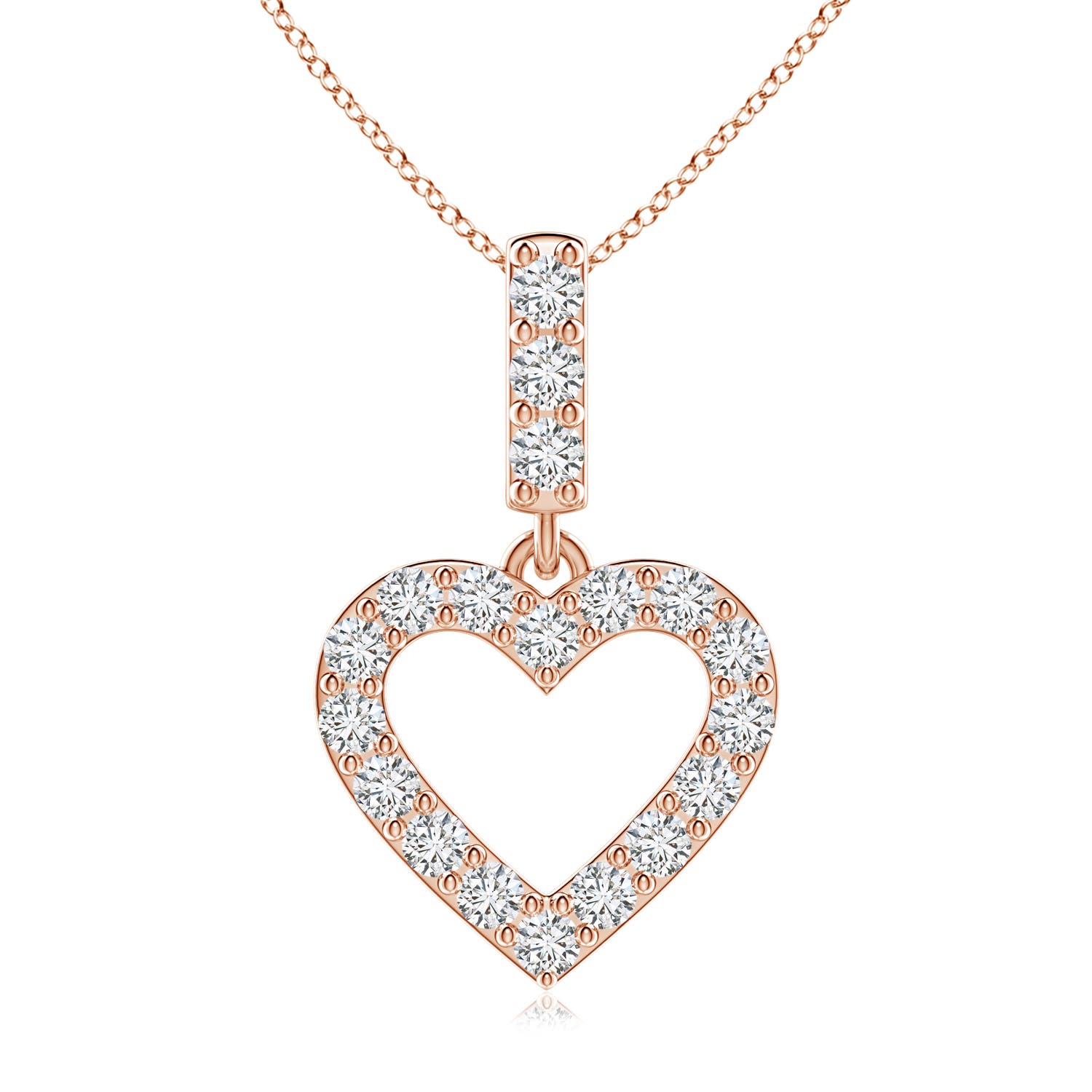 H, SI2 / 0.68 CT / 14 KT Rose Gold