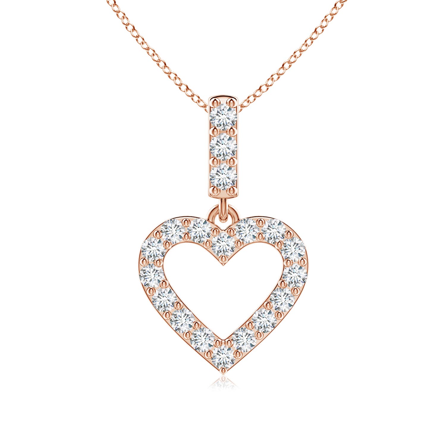 G, VS2 / 0.51 CT / 14 KT Rose Gold