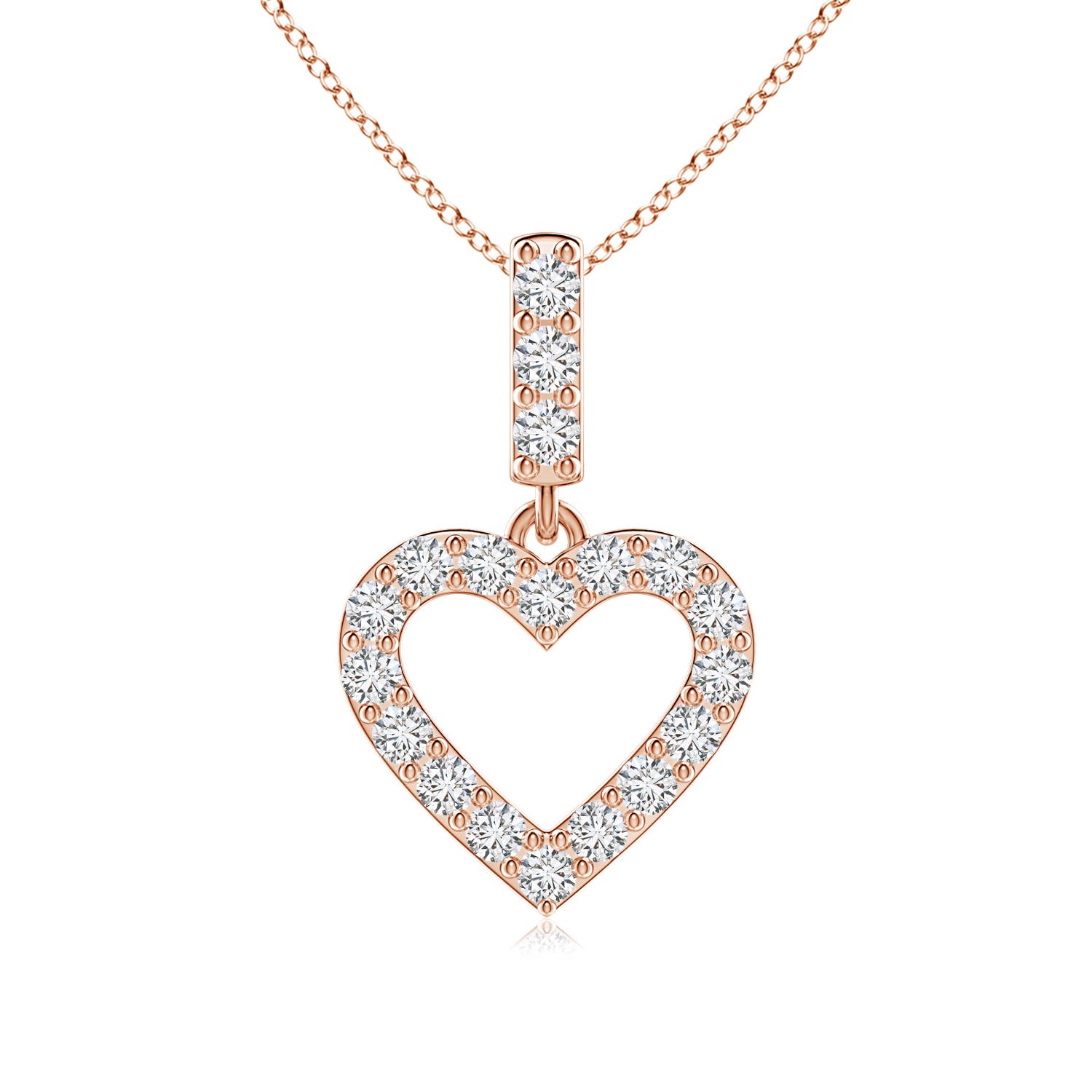 H, SI2 / 0.51 CT / 14 KT Rose Gold