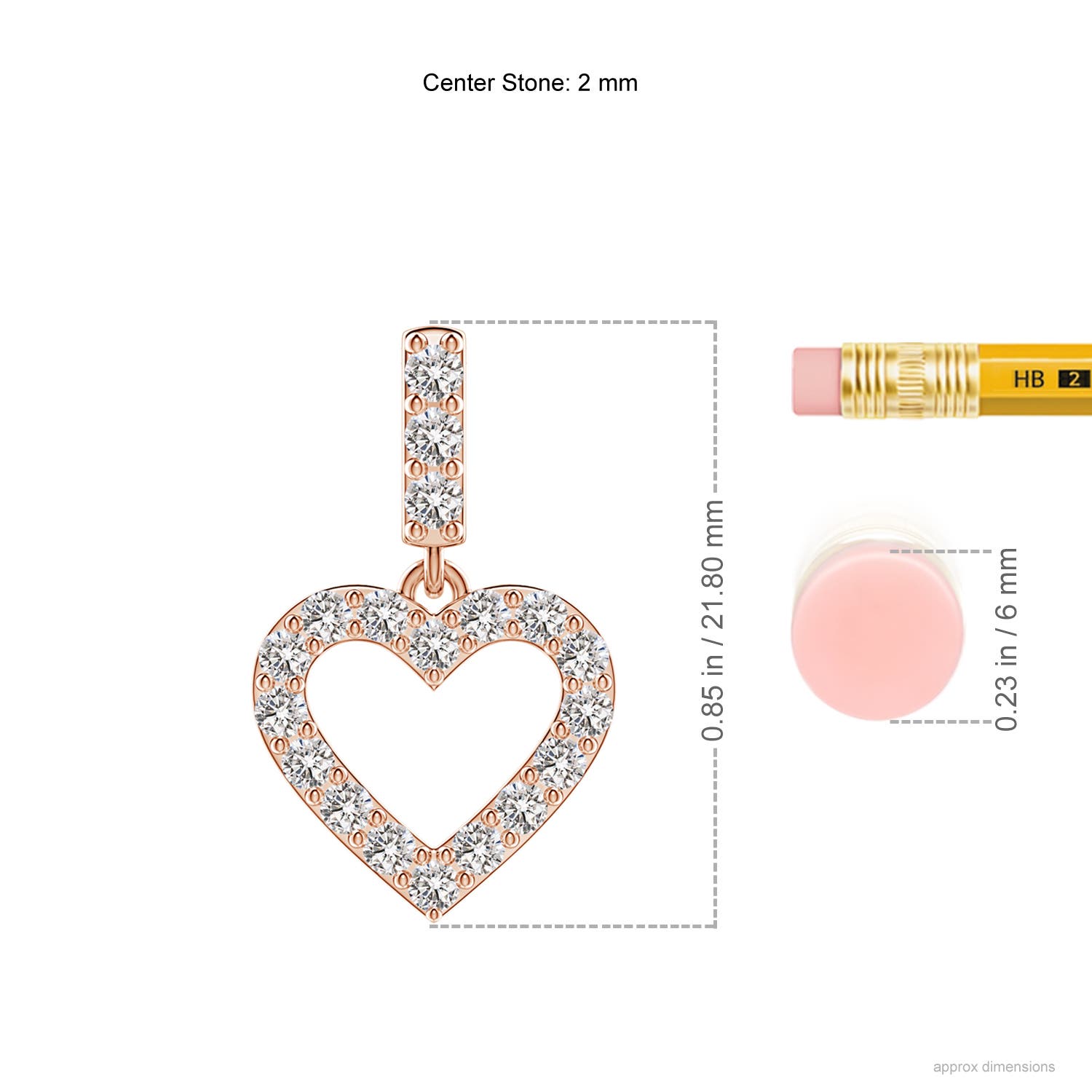 I-J, I1-I2 / 0.51 CT / 14 KT Rose Gold