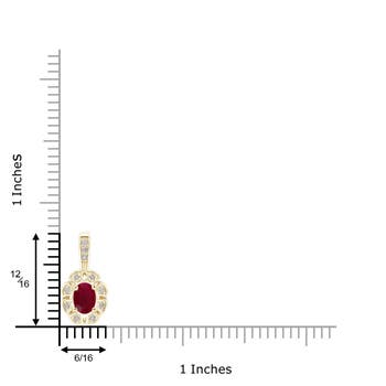 A - Ruby / 0.74 CT / 14 KT Yellow Gold