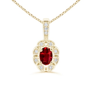 Oval Lab-Grown Lab Grown Ruby