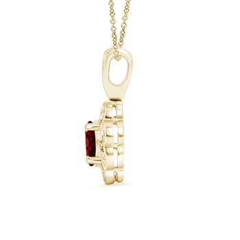 AAAA - Ruby / 0.74 CT / 14 KT Yellow Gold