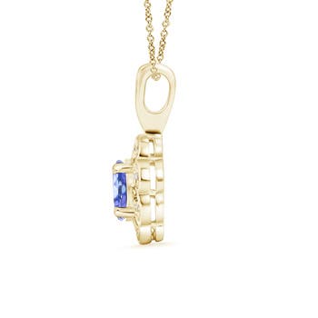 AA - Tanzanite / 0.59 CT / 14 KT Yellow Gold