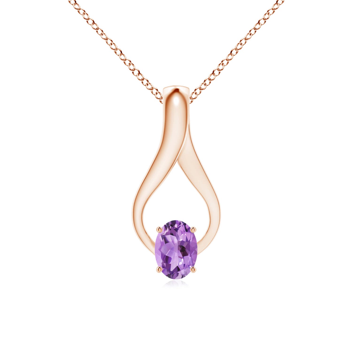 A - Amethyst / 0.77 CT / 14 KT Rose Gold