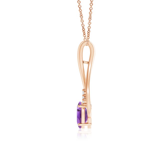 A - Amethyst / 0.77 CT / 14 KT Rose Gold