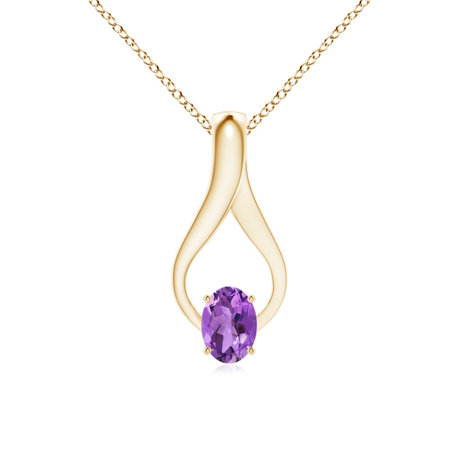 AA - Amethyst / 0.77 CT / 14 KT Yellow Gold