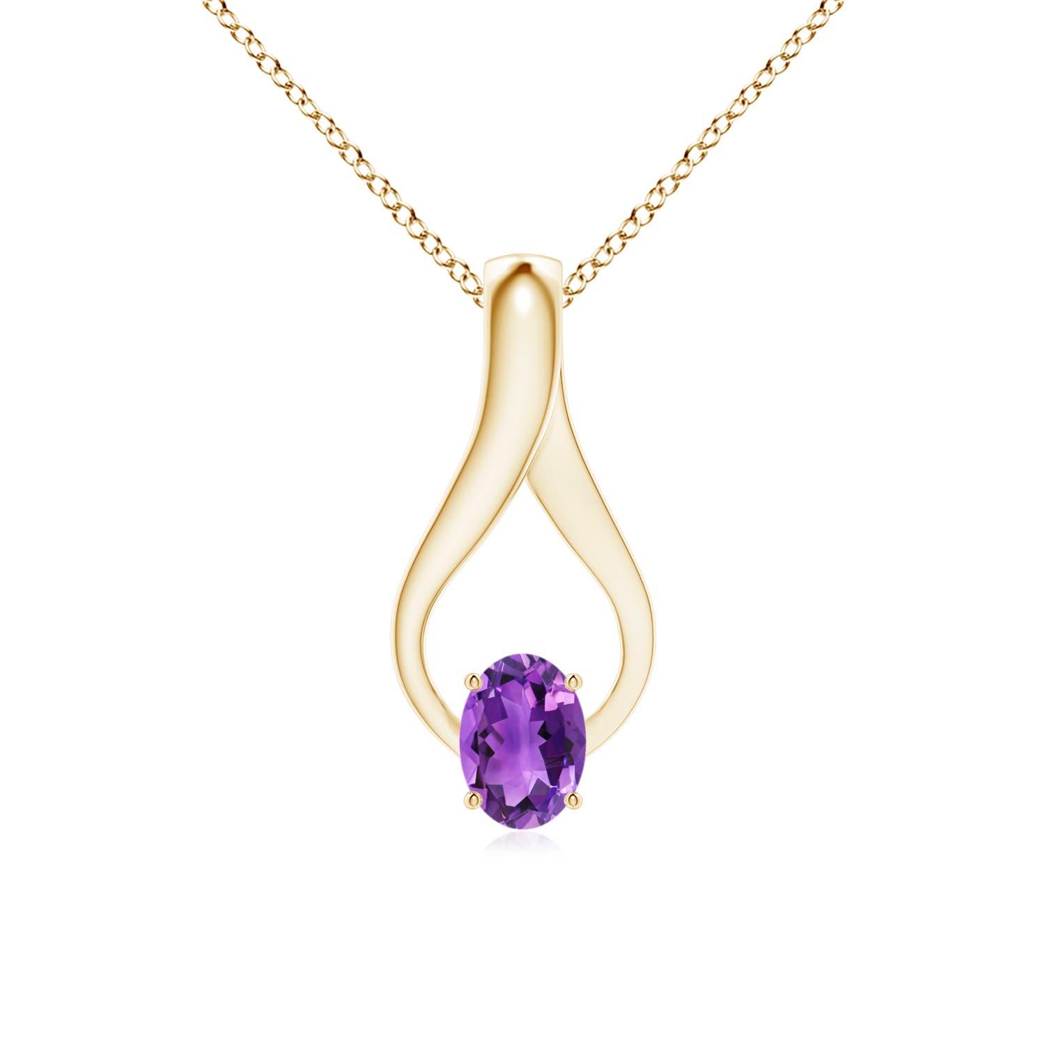 AAA - Amethyst / 0.77 CT / 14 KT Yellow Gold