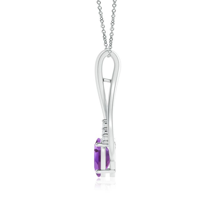 A - Amethyst / 1.26 CT / 14 KT White Gold