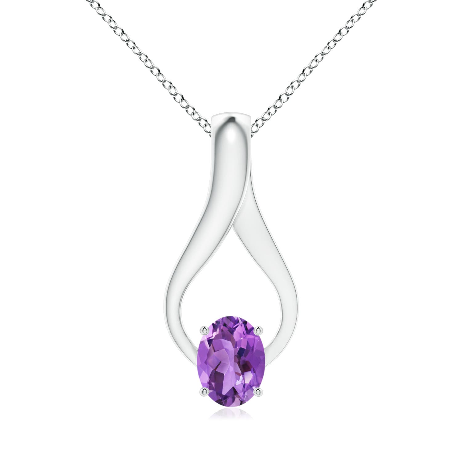 AA - Amethyst / 1.26 CT / 14 KT White Gold