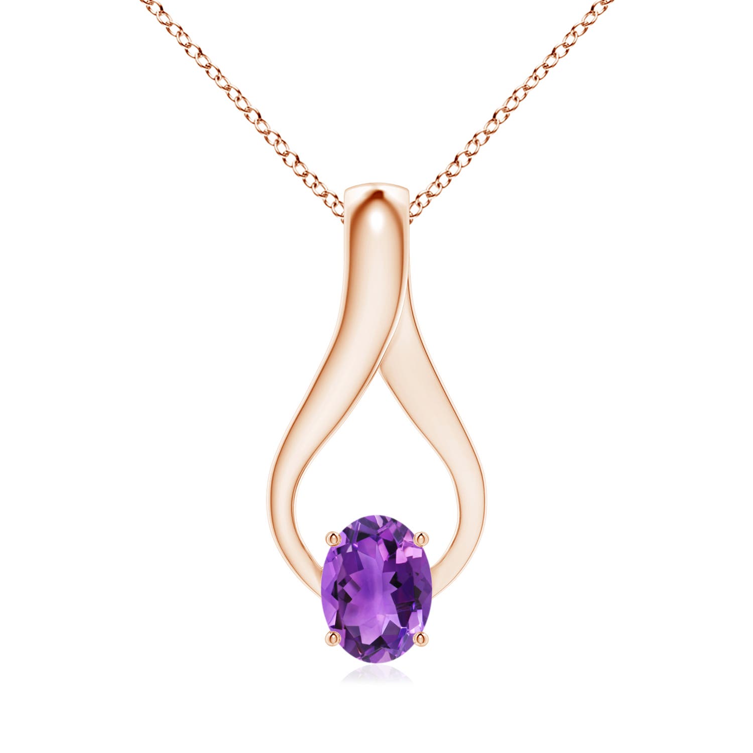 AAA - Amethyst / 1.26 CT / 14 KT Rose Gold