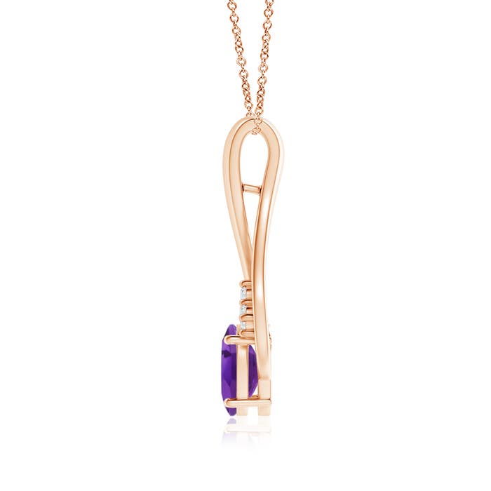 AAA - Amethyst / 1.26 CT / 14 KT Rose Gold