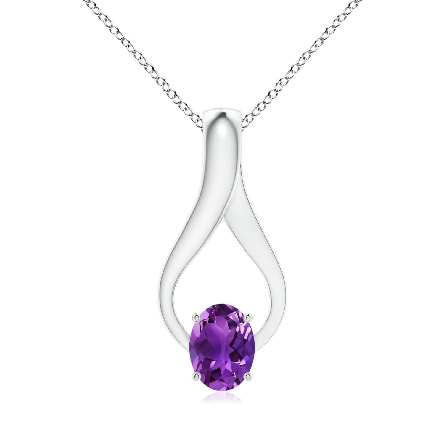 AAAA - Amethyst / 1.26 CT / 14 KT White Gold