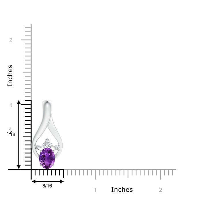 AAAA - Amethyst / 1.26 CT / 14 KT White Gold