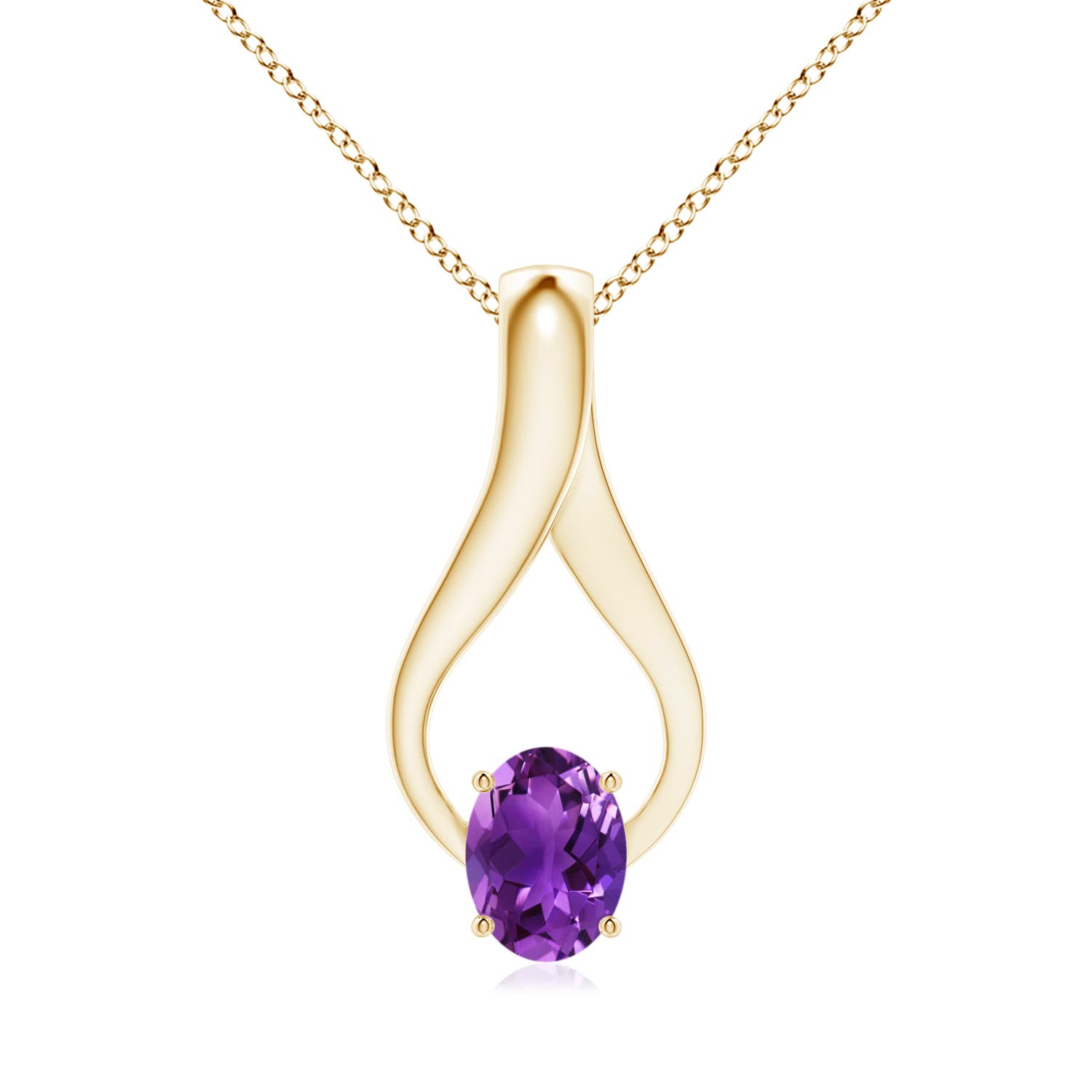 AAAA - Amethyst / 1.26 CT / 14 KT Yellow Gold