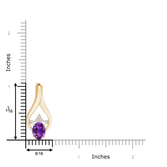 AAAA - Amethyst / 1.26 CT / 14 KT Yellow Gold