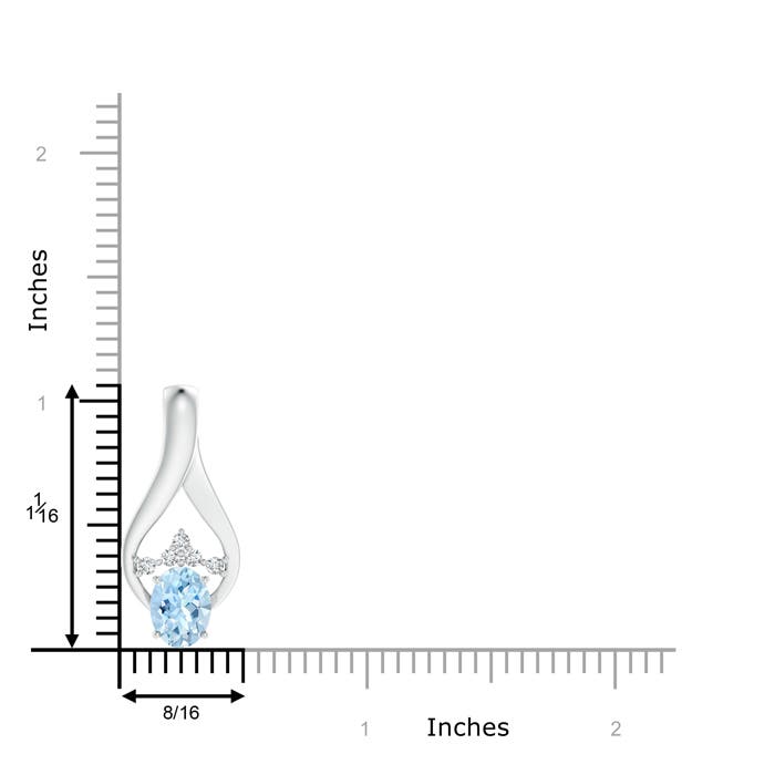 AAA - Aquamarine / 1.11 CT / 14 KT White Gold