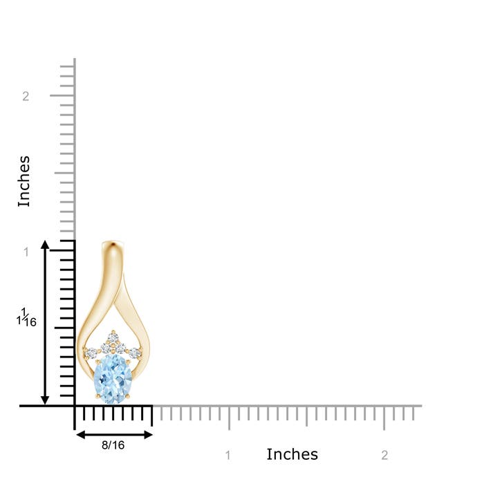 AAA - Aquamarine / 1.11 CT / 14 KT Yellow Gold