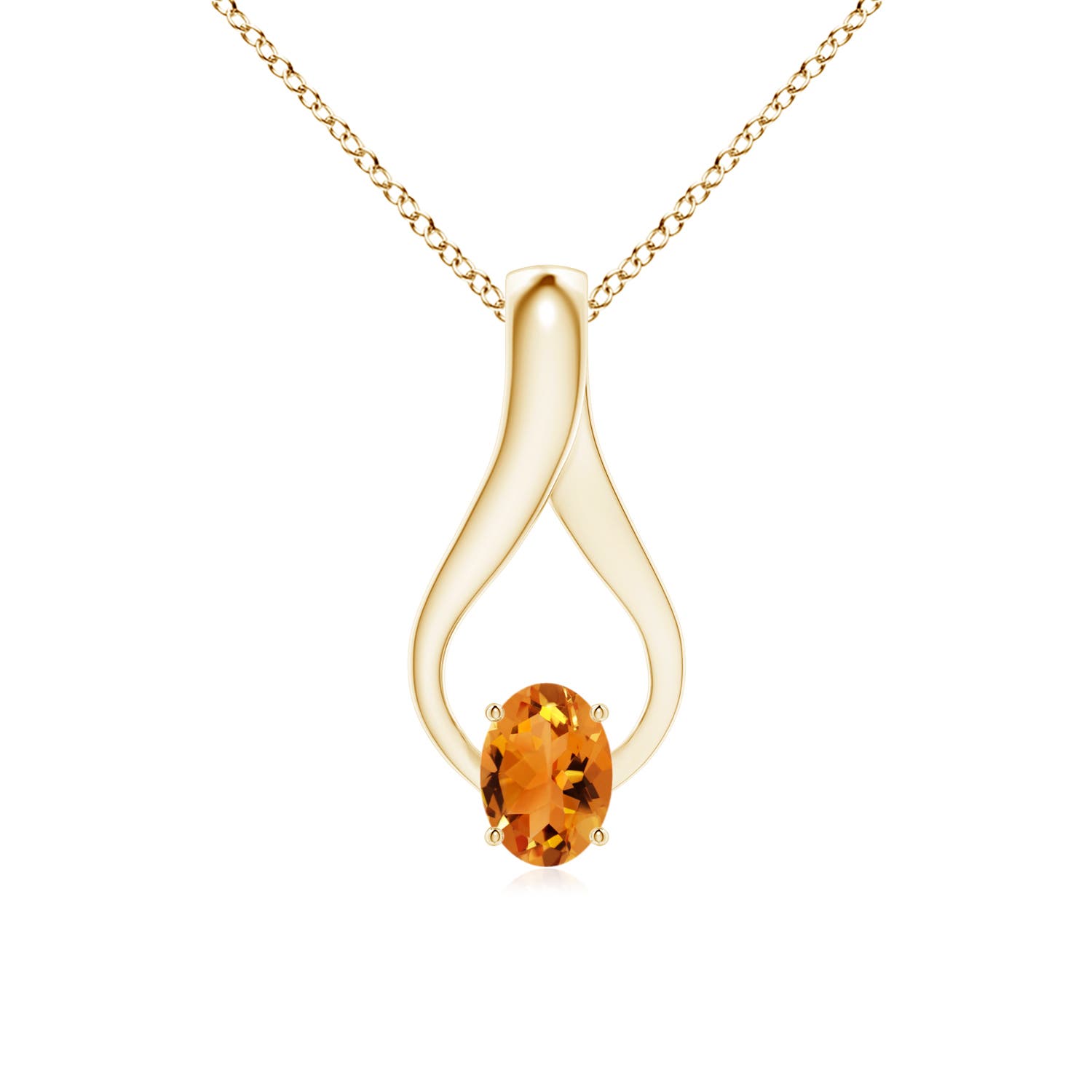 AAA - Citrine / 0.82 CT / 14 KT Yellow Gold