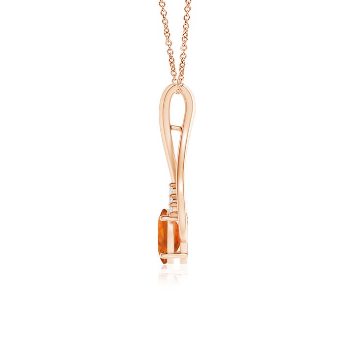 AAAA - Citrine / 0.82 CT / 14 KT Rose Gold