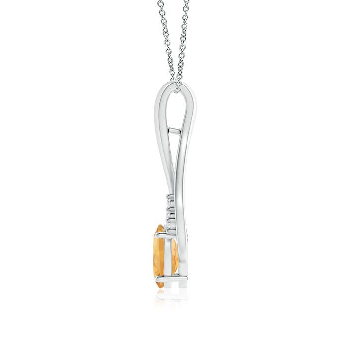 A - Citrine / 1.21 CT / 14 KT White Gold