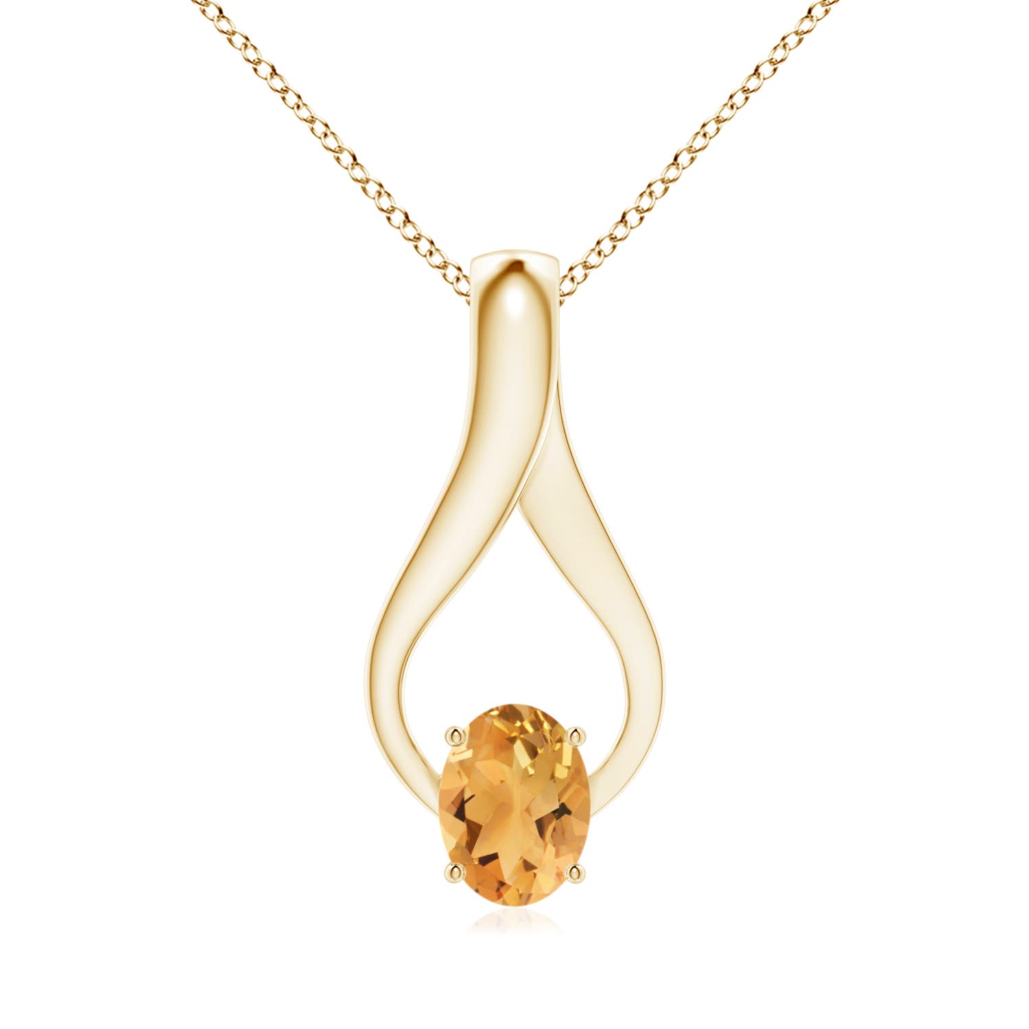 A - Citrine / 1.21 CT / 14 KT Yellow Gold