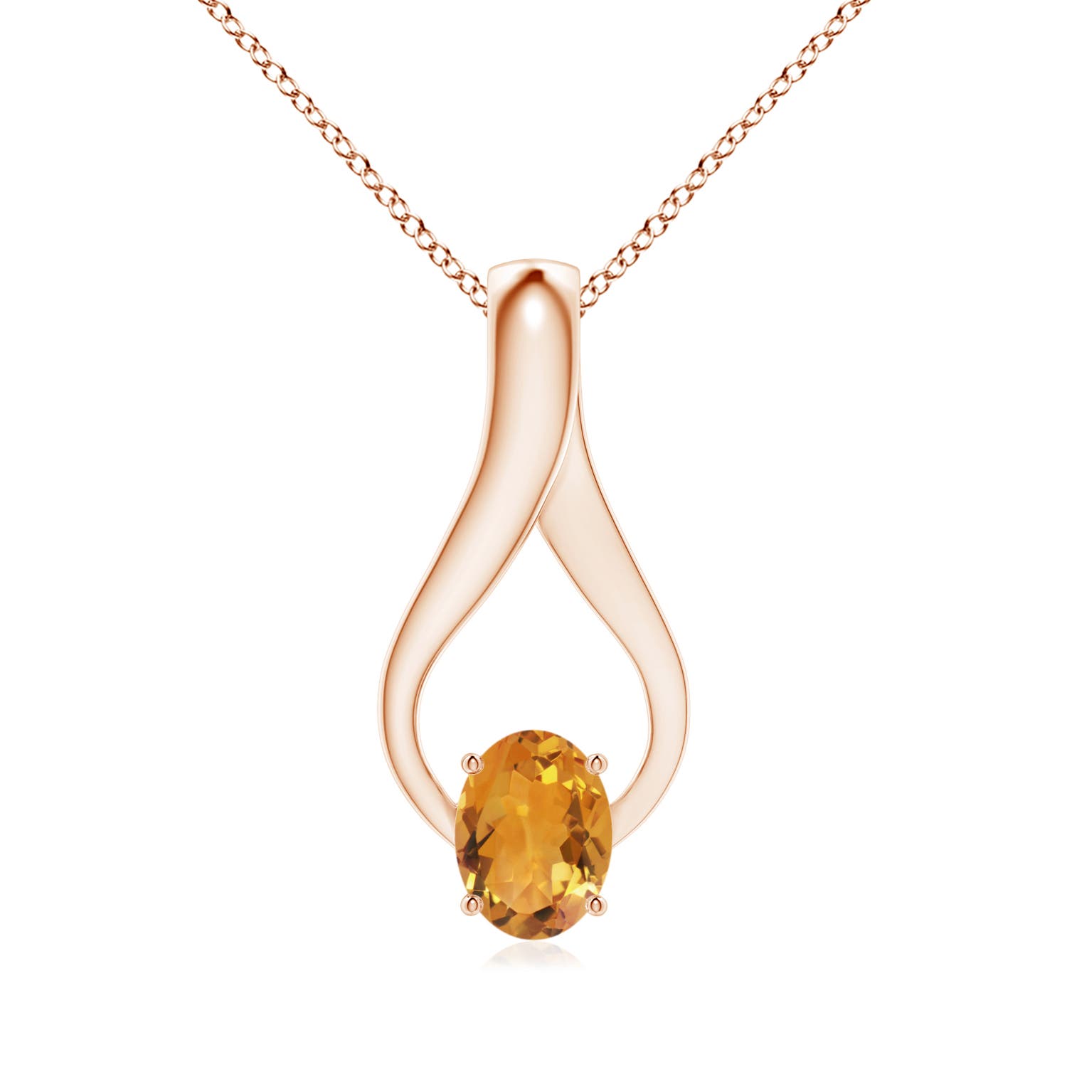 AA - Citrine / 1.21 CT / 14 KT Rose Gold