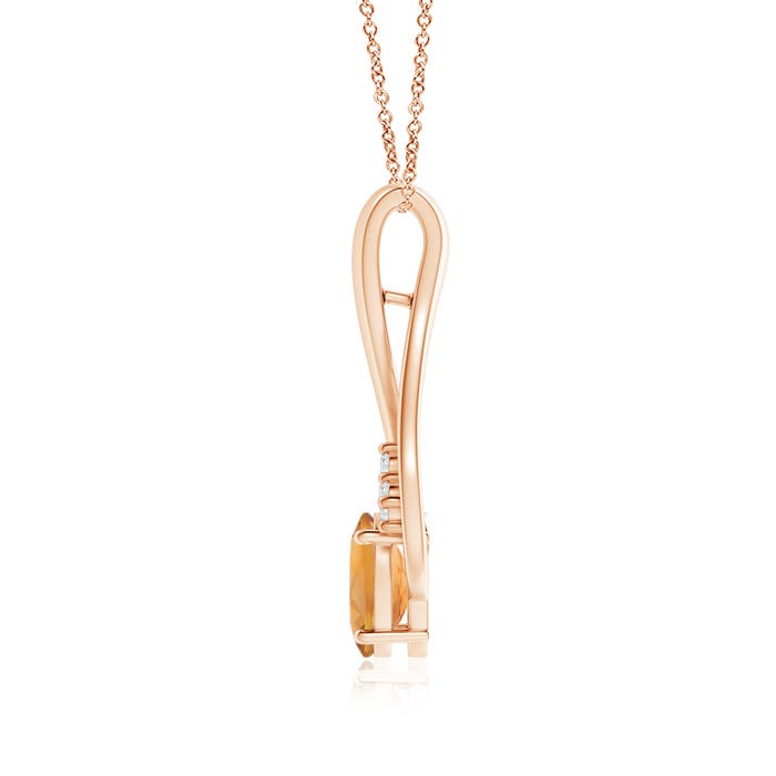 AA - Citrine / 1.21 CT / 14 KT Rose Gold