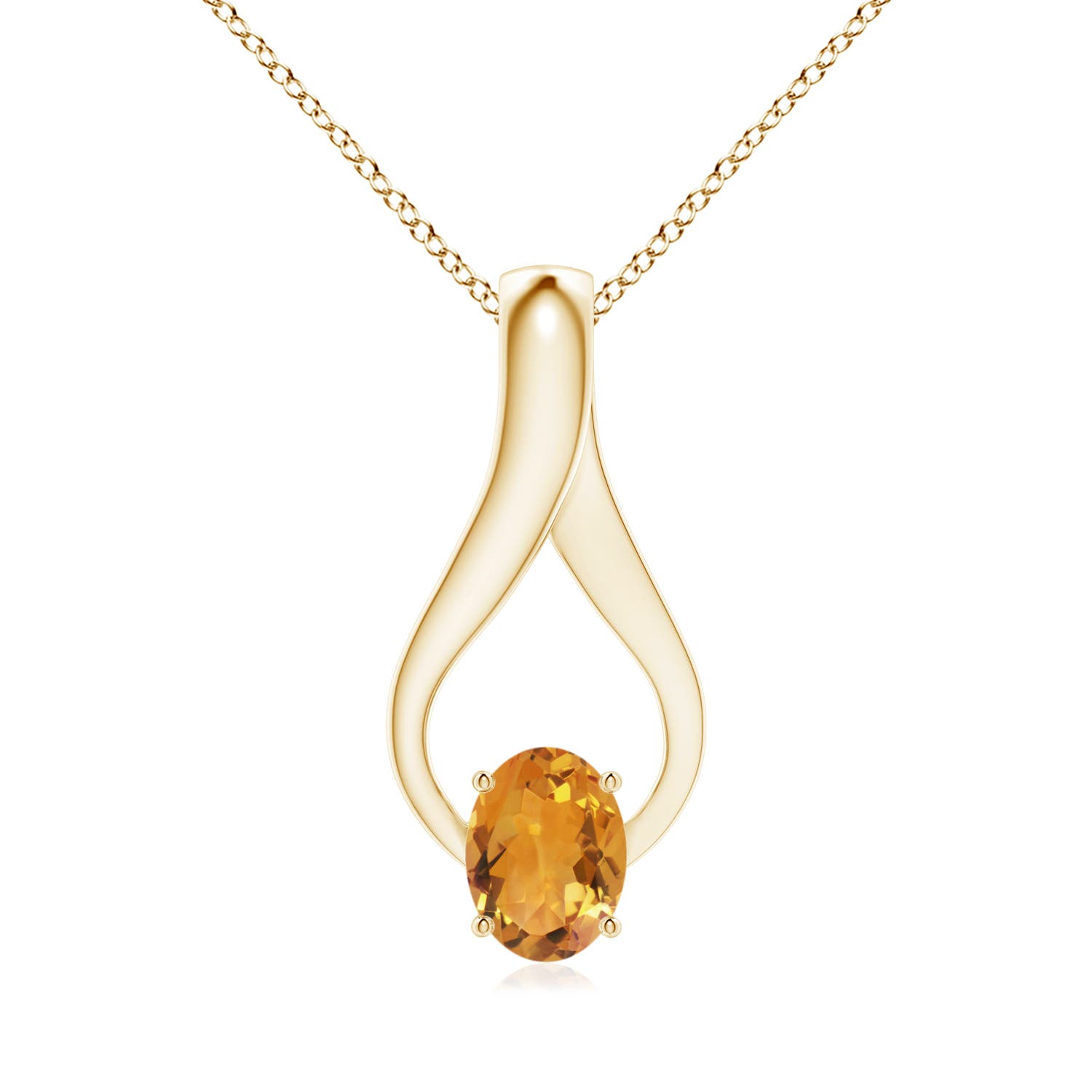 AA - Citrine / 1.21 CT / 14 KT Yellow Gold