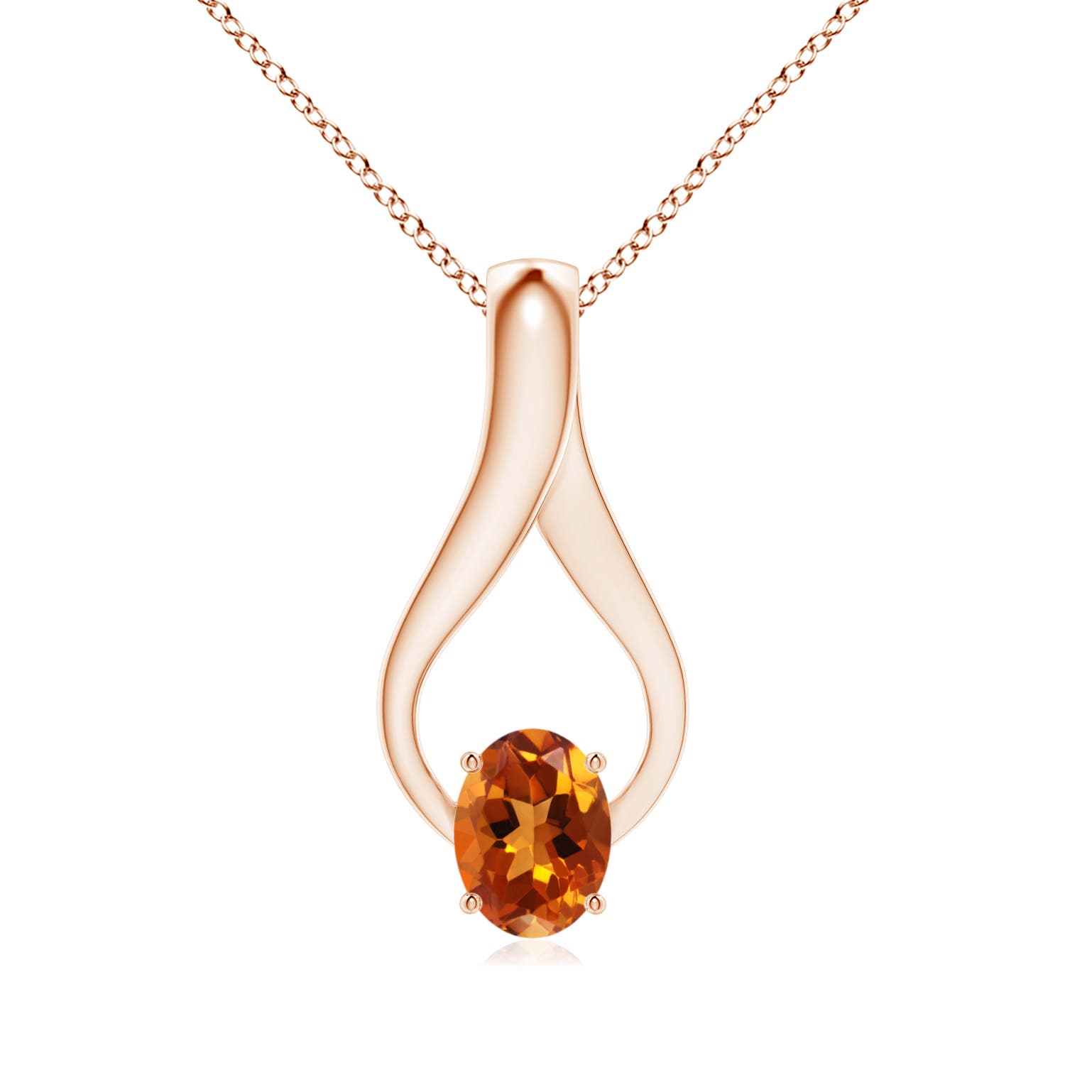 AAAA - Citrine / 1.21 CT / 14 KT Rose Gold