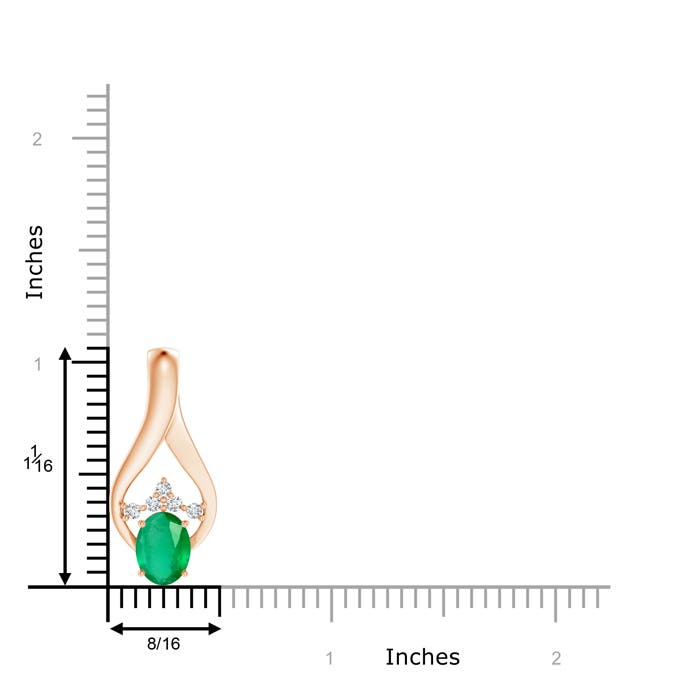 A - Emerald / 1.21 CT / 14 KT Rose Gold