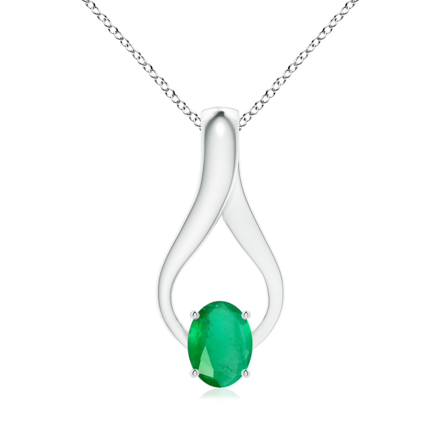 A - Emerald / 1.21 CT / 14 KT White Gold