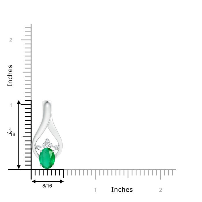 A - Emerald / 1.21 CT / 14 KT White Gold