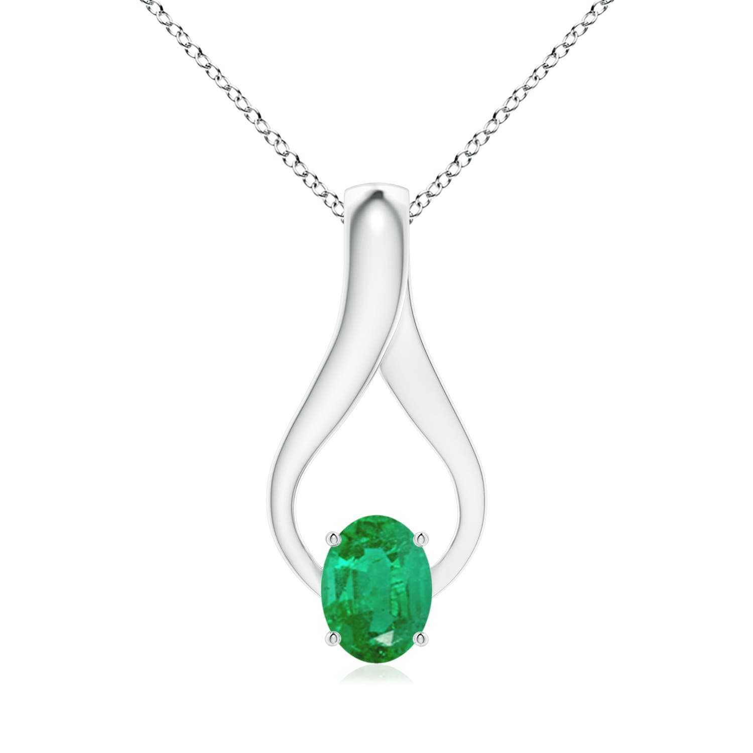 AA - Emerald / 1.21 CT / 14 KT White Gold