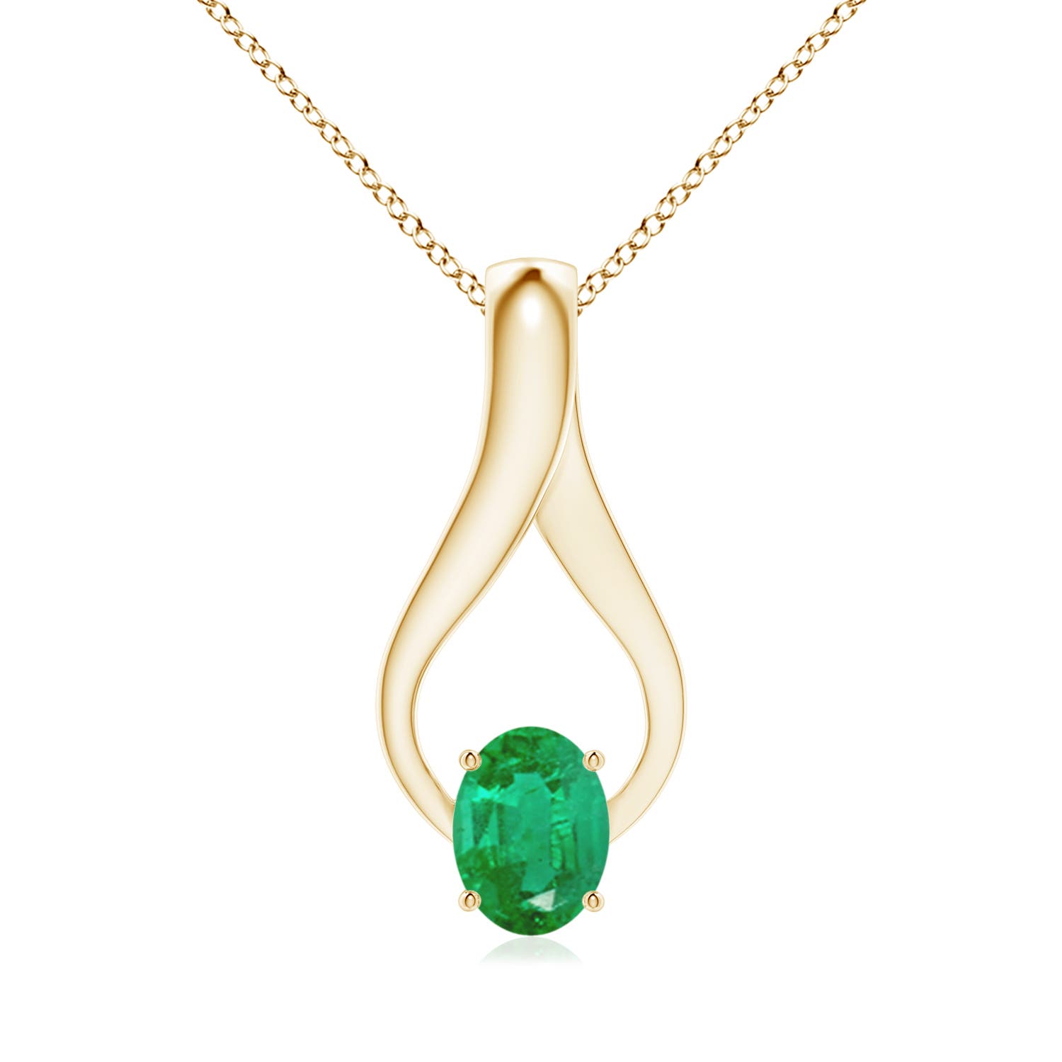 AA - Emerald / 1.21 CT / 14 KT Yellow Gold