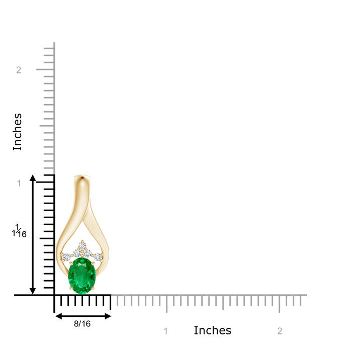 AAA - Emerald / 1.21 CT / 14 KT Yellow Gold