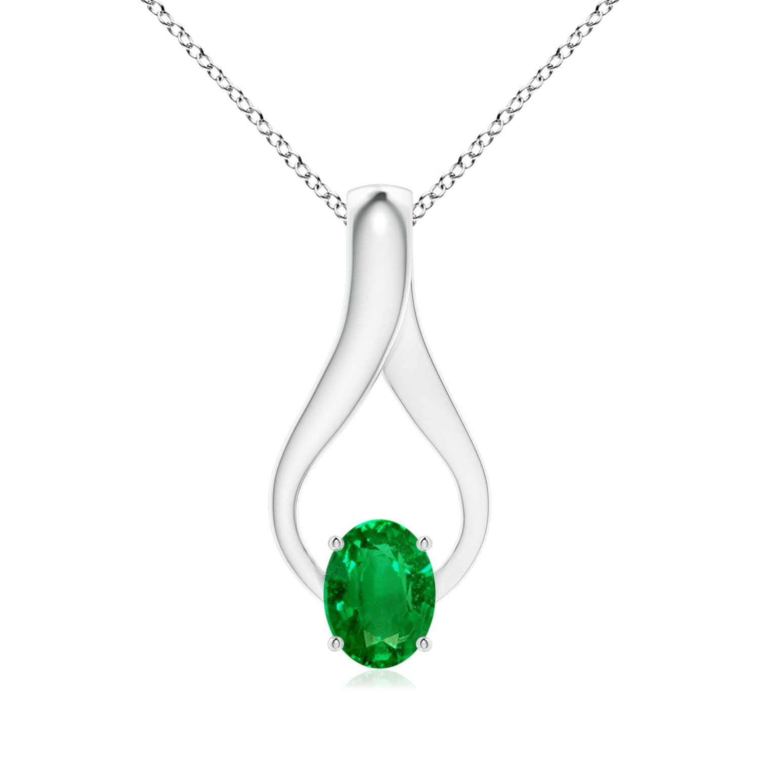 AAAA - Emerald / 1.21 CT / 14 KT White Gold