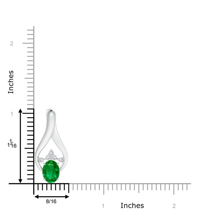 AAAA - Emerald / 1.21 CT / 14 KT White Gold