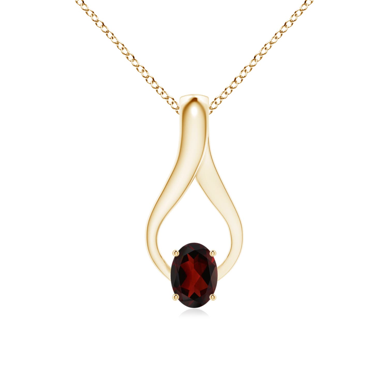 AA - Garnet / 0.97 CT / 14 KT Yellow Gold