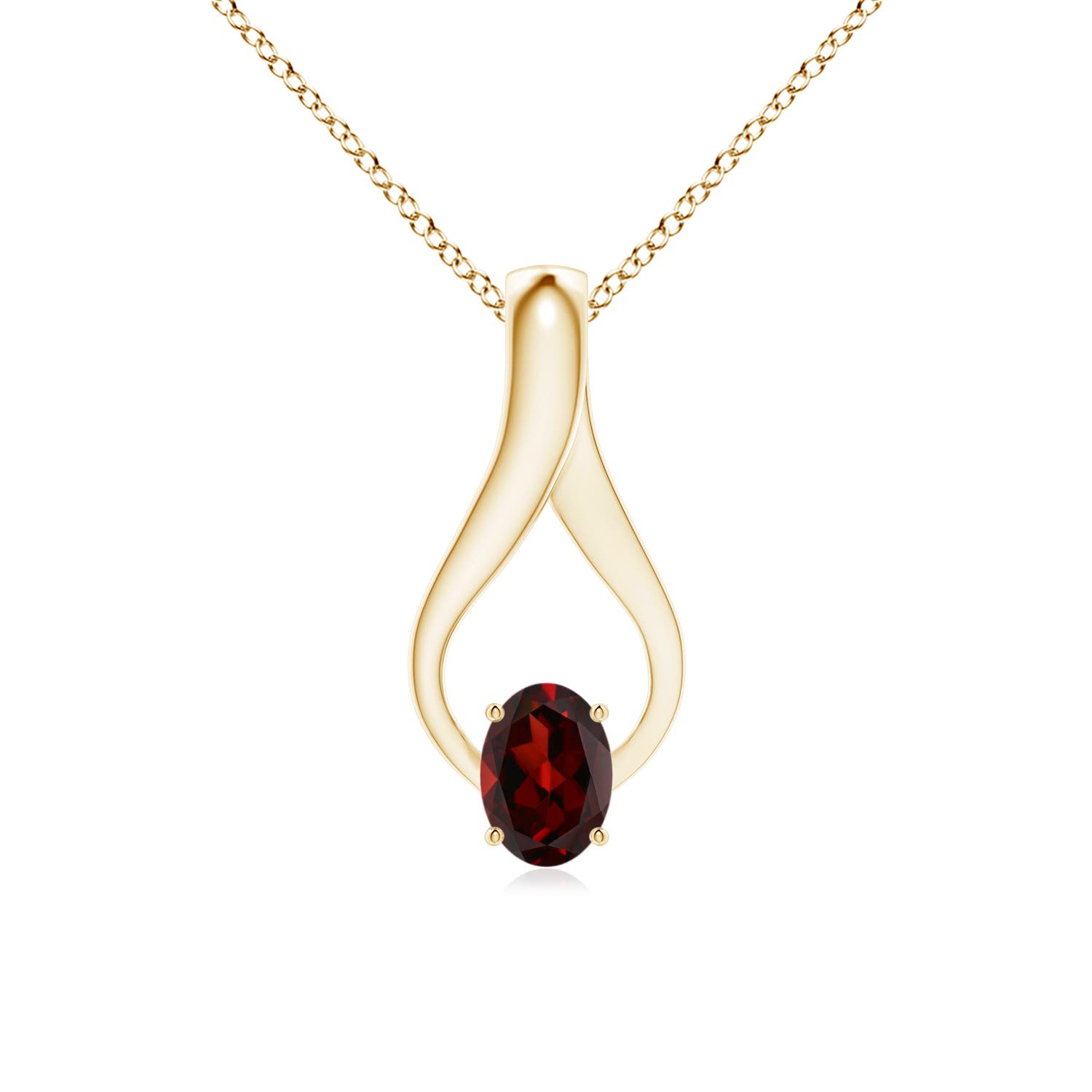 AAA - Garnet / 0.97 CT / 14 KT Yellow Gold