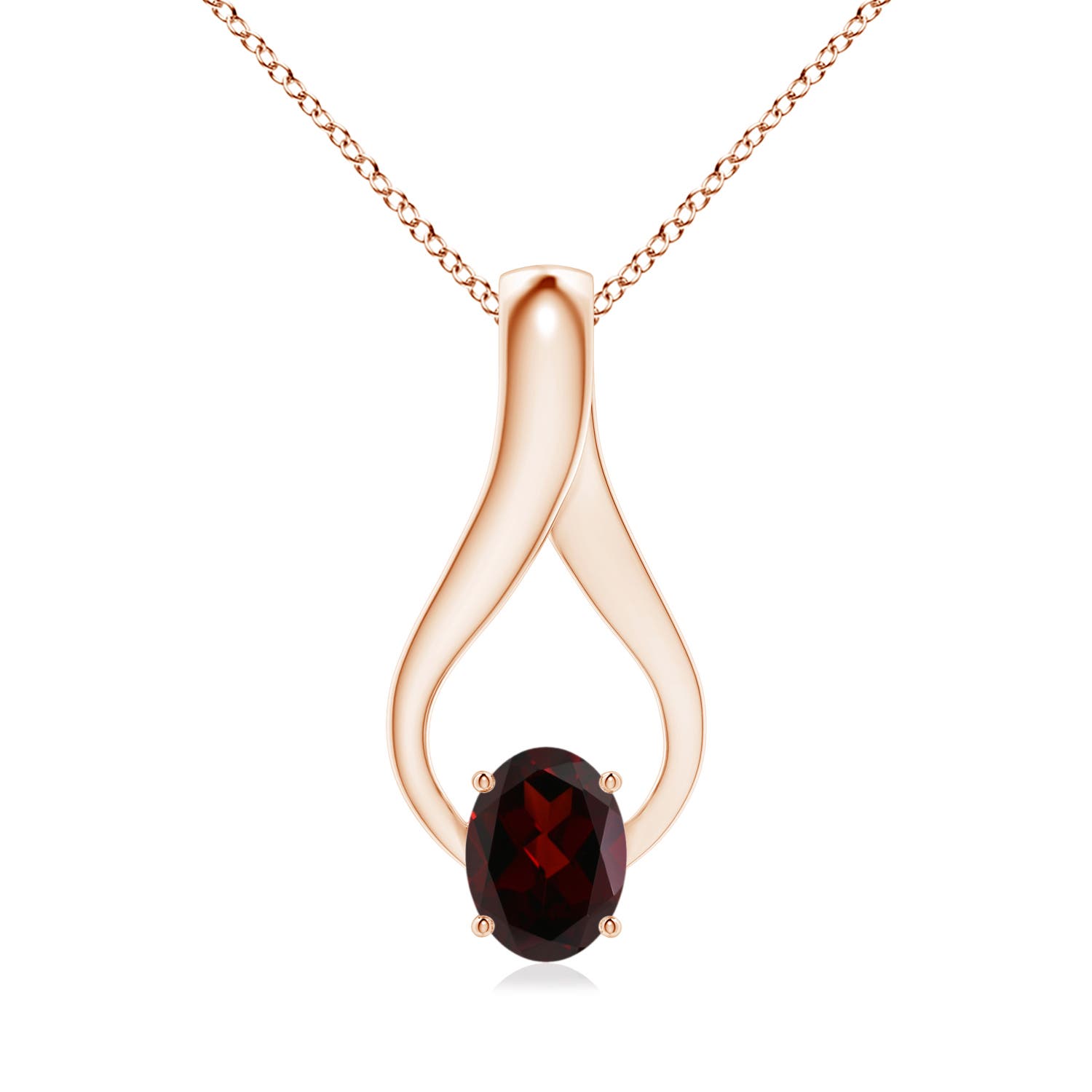 A - Garnet / 1.56 CT / 14 KT Rose Gold