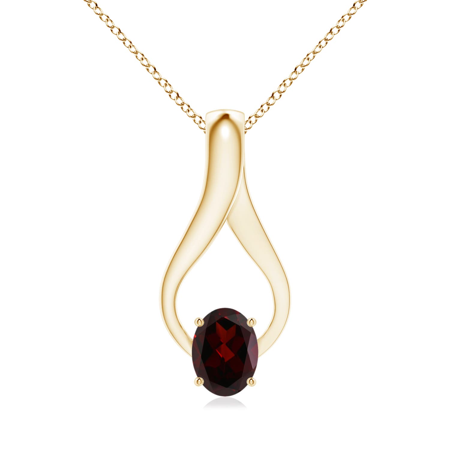 A - Garnet / 1.56 CT / 14 KT Yellow Gold