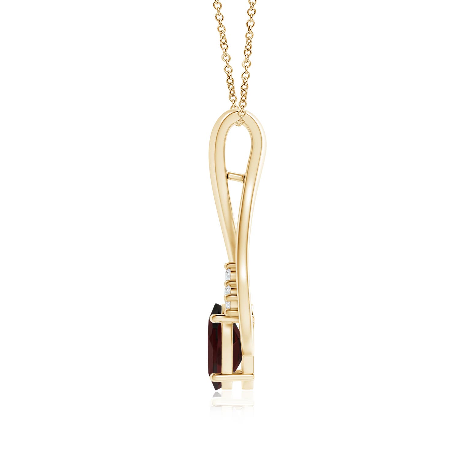 A - Garnet / 1.56 CT / 14 KT Yellow Gold