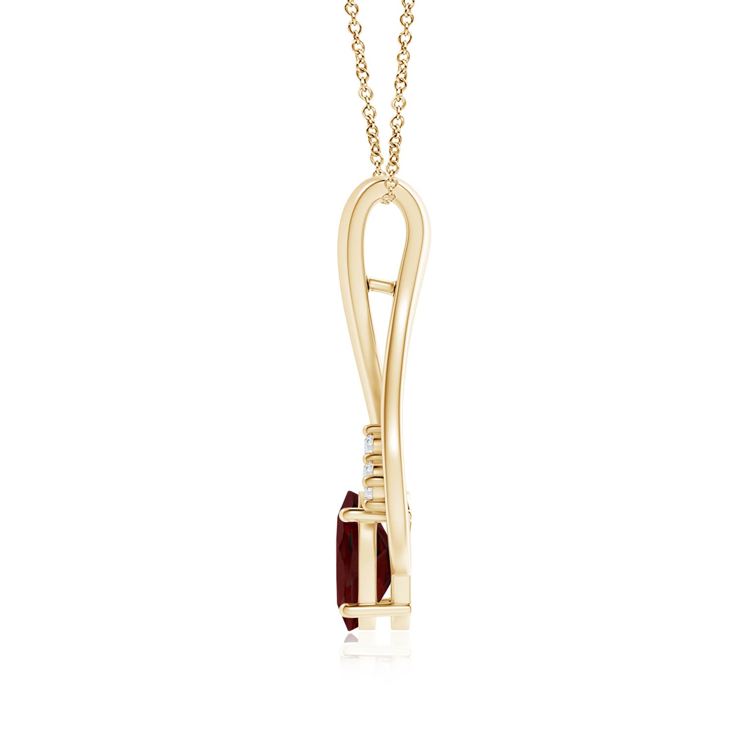 AAA - Garnet / 1.56 CT / 14 KT Yellow Gold